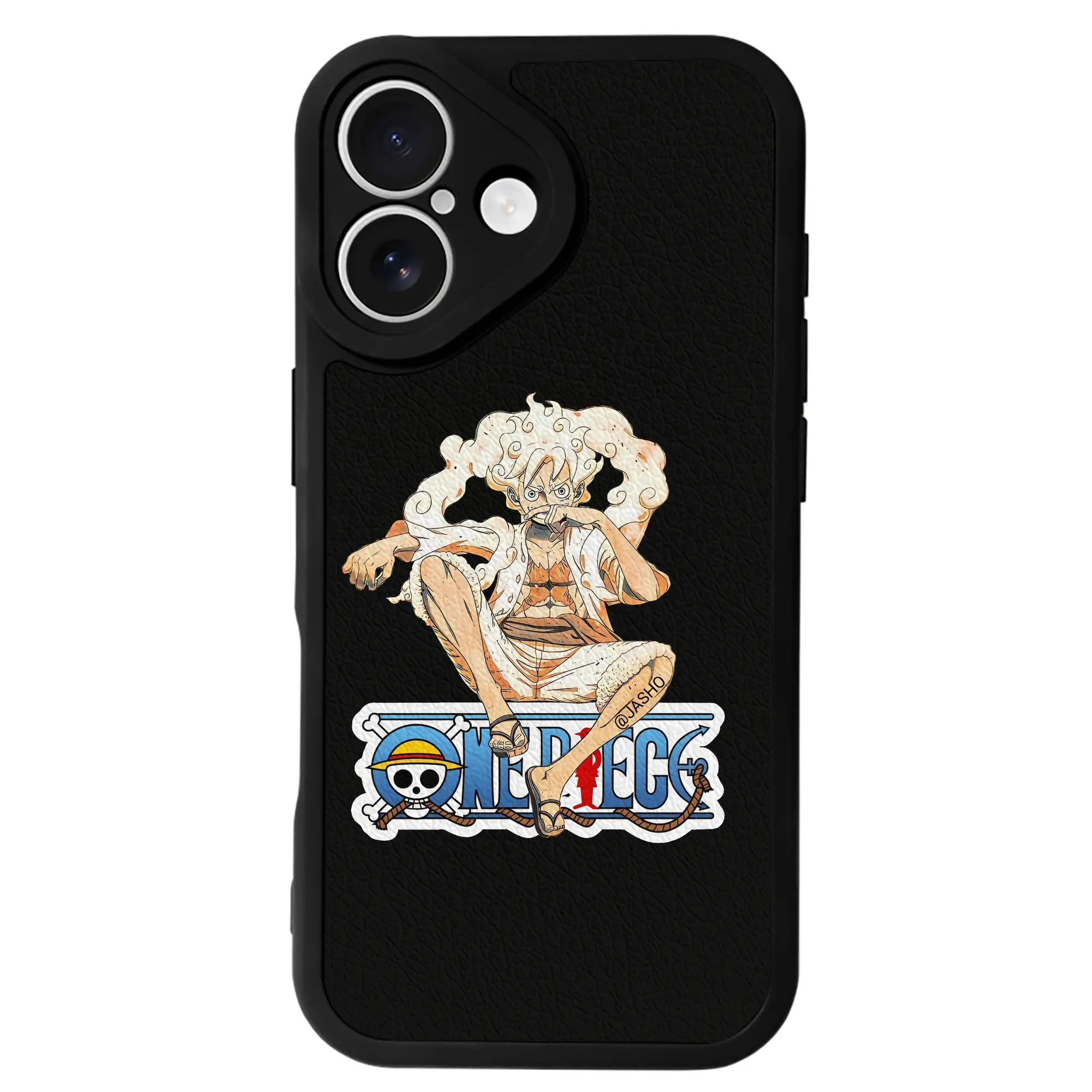 ワンピース グッズ モンキー・D・ルフィ - IPhone 16シリーズ対応 ・ シリコンスマホケース ・ レザー調 ・ 高精度フィット ・ 耐衝撃 ・ ワイヤレス充電対応 ・ 精密カット